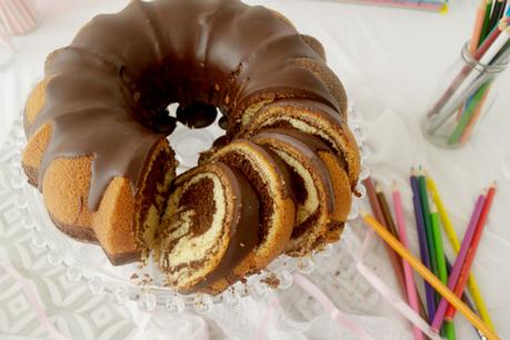 Zebra Bundt Cake, perfecto para la vuelta al cole #BundtBakers