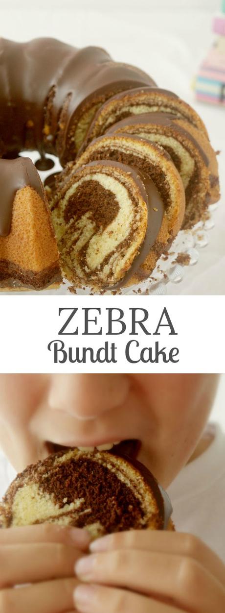 Zebra Bundt Cake, perfecto para la vuelta al cole #BundtBakers