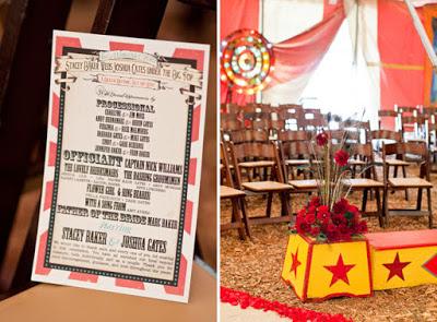 Detalles de una boda real inspirada en el circo