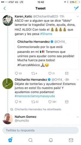 Hacen enojar a ‘Chicharito’ Hernández en redes sociales