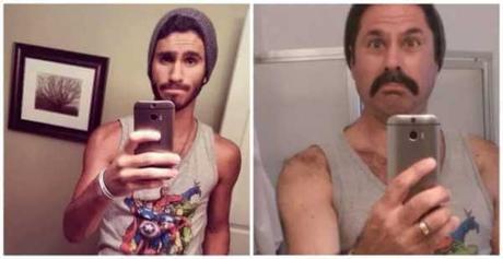 11 Padres divertidos que recrearon heroicamente las selfies de sus hijos, te harán reír