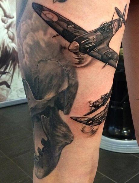 40 impresionantes tatuajes temáticos de guerra Parte 1