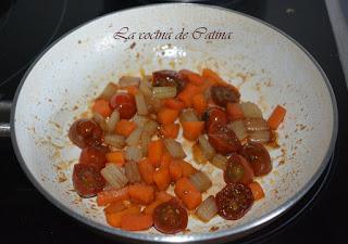 Lentejas con berenjena asada Lentejas con berenjena asada