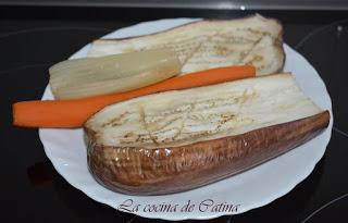 Lentejas con berenjena asada Lentejas con berenjena asada