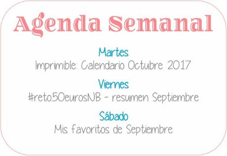 Agenda Semanal 25/09 - 1/10