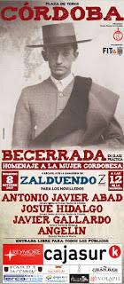 PRESENTADO EL CARTEL DE LA BECERRADA HOMENAJE A LA MUJER CORDOBESA