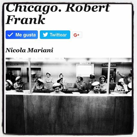 Nicola Mariani. “Chicago. Robert Frank”, 2017. 