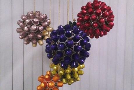 4 ideas fáciles de Bolas de Navidad con cápsulas nespresso 4 ideas fáciles de Bolas de Navidad con cápsulas nespresso