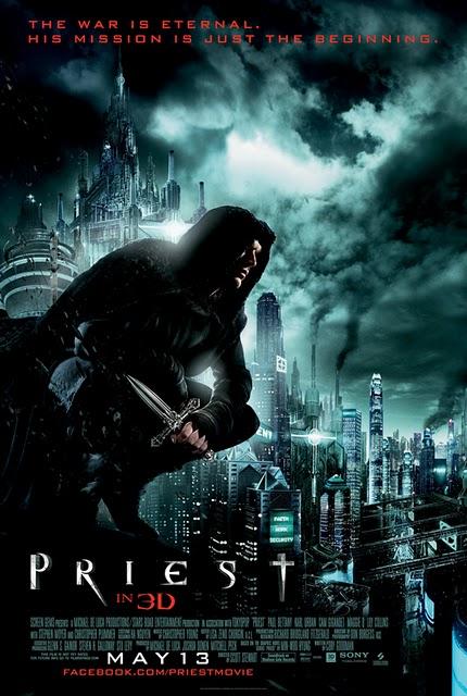 Póster poco original de 'Priest', es decir, 'El Sicario de Dios'