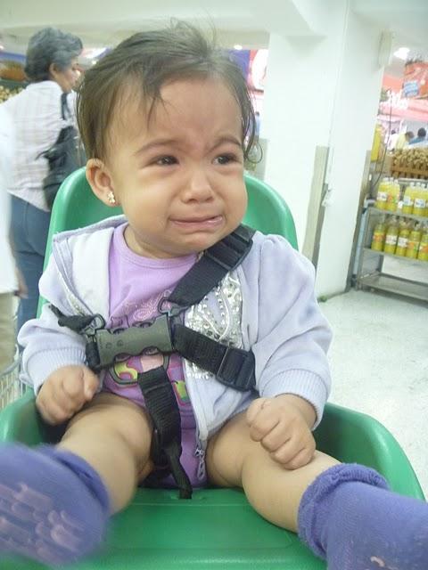 The face of a tantrum