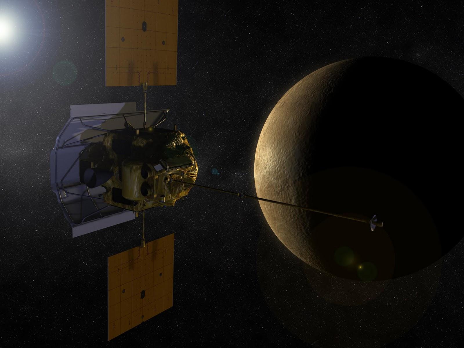 MESSENGER se prepara para la maniobra de inserción orbital alrededor de Mercurio