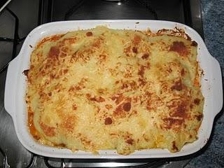 Coliflor gratinada con salsa de tomate casera y bechamel Coliflor gratinada con salsa de tomate casera y bechamel