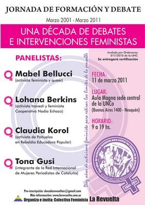 “Una década de debates e intervenciones feministas”