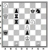 El ajedrez y el signo de la Cruz (problema de Gumpel, 1878) Problema de ajedrez el signo de la Cruz, Gumpel (1878)