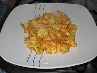 Saccottini de bacon y rúcula con salsa de calabacín y gambas Saccottini de bacon y rúcula con salsa de calabacín y gambas