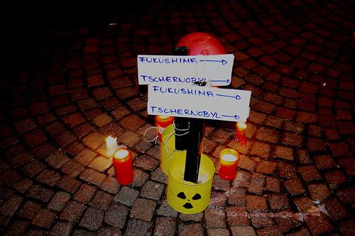 Manifestación antinuclear en Colonia Próxima estación