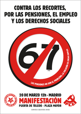 El PCE apoya la manifestación del 20M El PCE apoya la manifestación del 20M