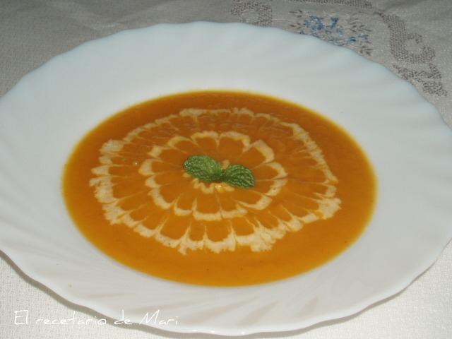 crema de zanahoria