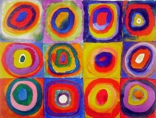 Kandinsky Wassily - Squares with Concentric Circle Círculos