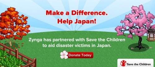 Zynga.org Cita masiva en Twitter para ayudar a los niños japoneses