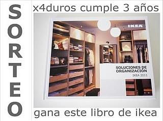 Sorteo tres cumpleaños!! Libro Ikea: Soluciones de Organización Sorteo tres cumpleaños!! Libro Ikea: Soluciones de Organización