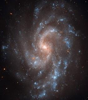 Fotografía de la galaxia espiral NGC 5584, obtenida por el telescopio Hubble