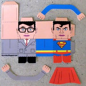 muñeco recortable superman