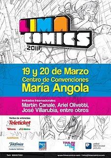 HOY arranca la LIMA COMICS en el CC María Angola, Programa de actividades HOY arranca la LIMA COMICS en el CC María Angola, Programa de actividades