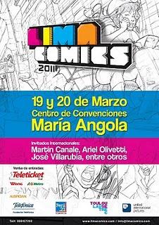 HOY arranca la LIMA COMICS en el  CC María Angola, Programa de actividades