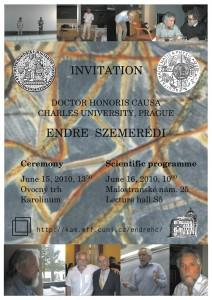 endre Endre Szemerédi en el Coloquio UAM-ICMAT