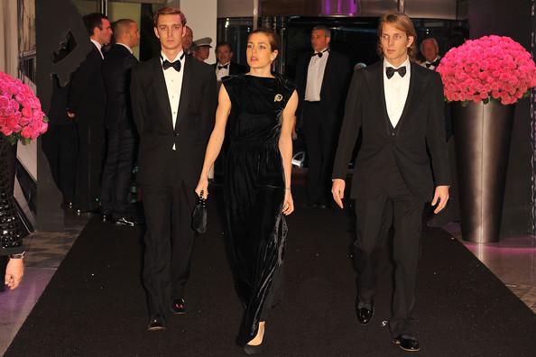 Pierre Casiraghi, Charlotte Casiraghi and Andrea Casiraghi attend the Monaco Rose Ball 2011 at Sporting Monte Carlo on March 19, 2011 in Monte Carlo, Monaco. This year’s Rose Ball will not be attended by the Royal family as they are in mourning after Princess Antoinette of Monaco passed away on Friday at the age of 90.