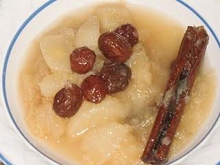 Compota de manzana, pera y pasas Compota de manzana, pera y pasas