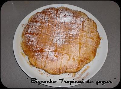 * Hoy receta!! Bizcocho Tropical de Yogur.. mmm *