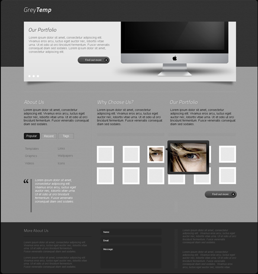 GreyTemp-free-layout Grey Layout