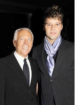 ARMANI VESTIRA A RICKY MARTIN  EN LA GIRA: 