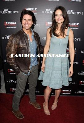 Katie Holmes y Tom Cruise en el estreno de