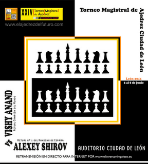 Anand vs Shirov XXIV Magistral ciudad de León 2011