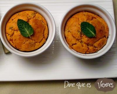 Muffins de Romesco con queso de cabra y finas hierbas Muffins de Romesco con queso de cabra y finas hierbas