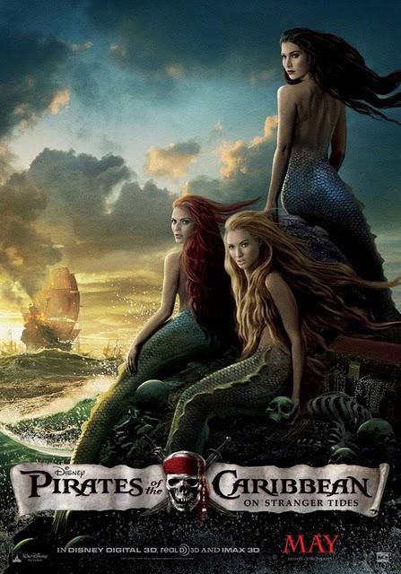 Póster de 'Pirates of the Caribbean: On Stranger Tides' dedicado a las sirenas Póster de 'Pirates of the Caribbean: On Stranger Tides' dedicado a las sirenas