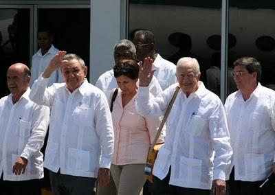 Presidente Raúl Castro despidió a Carter (+ fotos)
