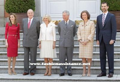 Los Reyes reciben al Príncipe Carlos y Camila y almuerzan en el Palacio de La Zarzuela junto a los Príncipes de Asturias