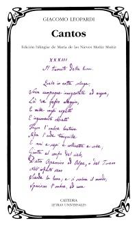 Leopardi. Cantos Leopardi. Cantos