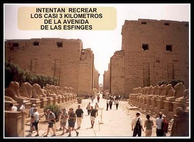 SE RECREAN LOS CASI TRES KILOMETROS DE LA AVENIDA DE LAS ESFINGES SE RECREAN LOS CASI TRES KILOMETROS DE LA AVENIDA DE LAS ESFINGES