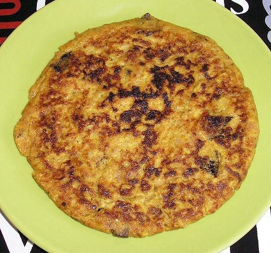 Tortilla de coliflor a la crema de Módena ( sin huevo ) Tortilla de coliflor a la crema de Módena ( sin huevo )