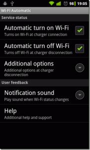 Wifi automatic para Android – activa el Wifi cuando conectas/desconectas el cargador