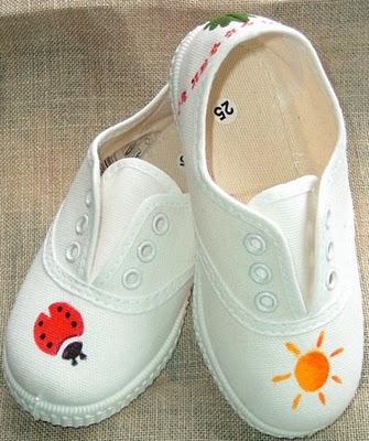 Tres ideas para decorar las zapatillas. decorar las zapatillas con pintura