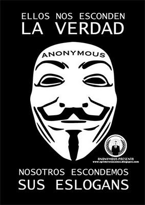Anonymous, contra los partidos mayoritarios.