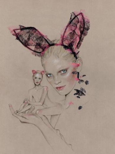 SESION DE FOTOS BY KARL LAGERFELD Heidi Mount