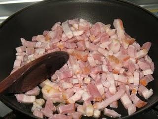 Espinacas con bacon en salsa de miel y jerez Espinacas con bacon en salsa de miel y jerez