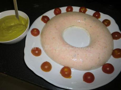 Pastel de salmón con crema de naranja Pastel de salmón con crema de naranja